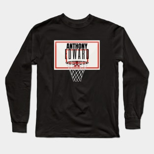 Anthony Edward Basketball Basket Long Sleeve T-Shirt